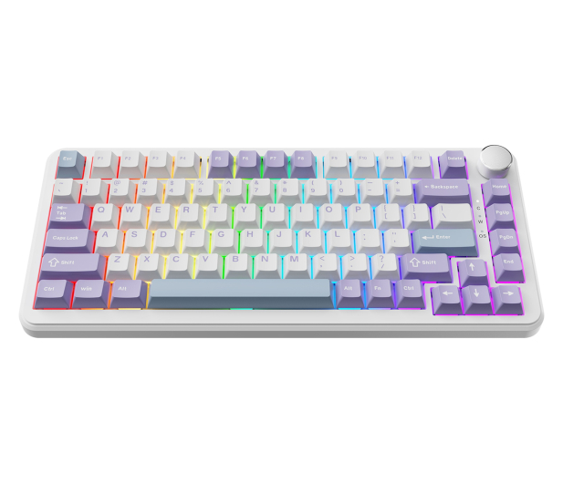 Ajazz AK820 MAX Magnetic switches Purple White RGB - 1536366 - zdjęcie 2